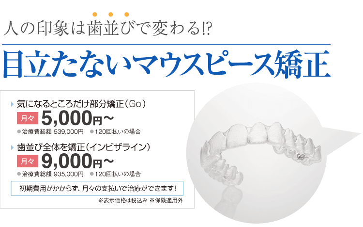 人の印象は歯並びで変わる!?「目立たないマウスピース矯正」