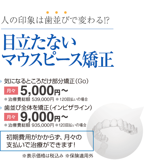 人の印象は歯並びで変わる!?「目立たないマウスピース矯正」